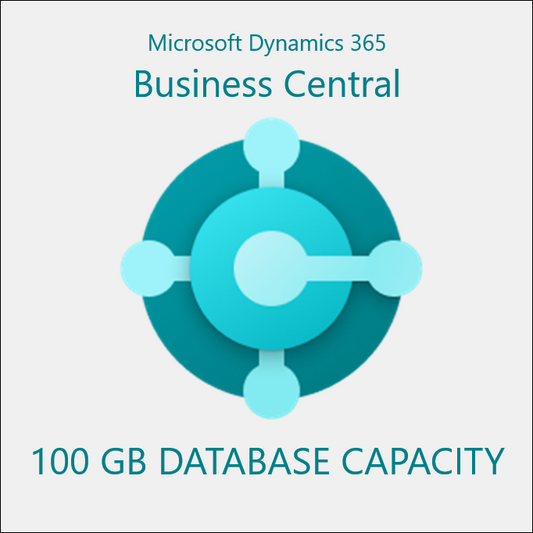 Dynamics 365 Business Central Database Capacity 100 GB havi